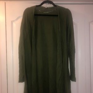 Ann Taylor loft olive green cardigan